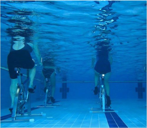 رياضة الدراجات تحت الماء