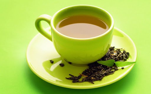 فنجان من الشاي الأخضر