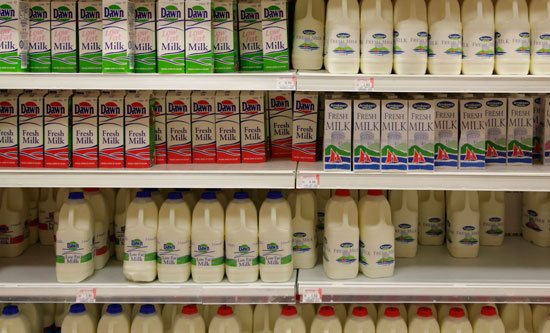 أنواع الحليب
