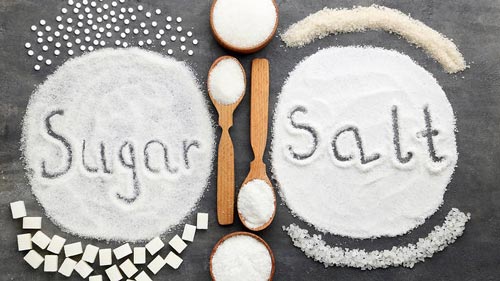الملح والسكر أضرار كبيرة